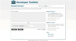 Desktop Screenshot of base64-decoder.com