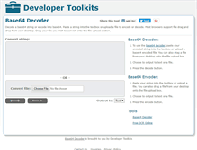 Tablet Screenshot of base64-decoder.com